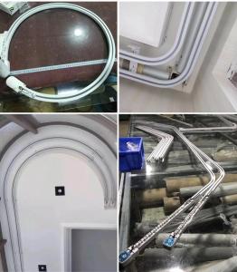 China Nosie Free 18cm/S 35mm*30mm Remote Control Curtain Track Bendable wholesale