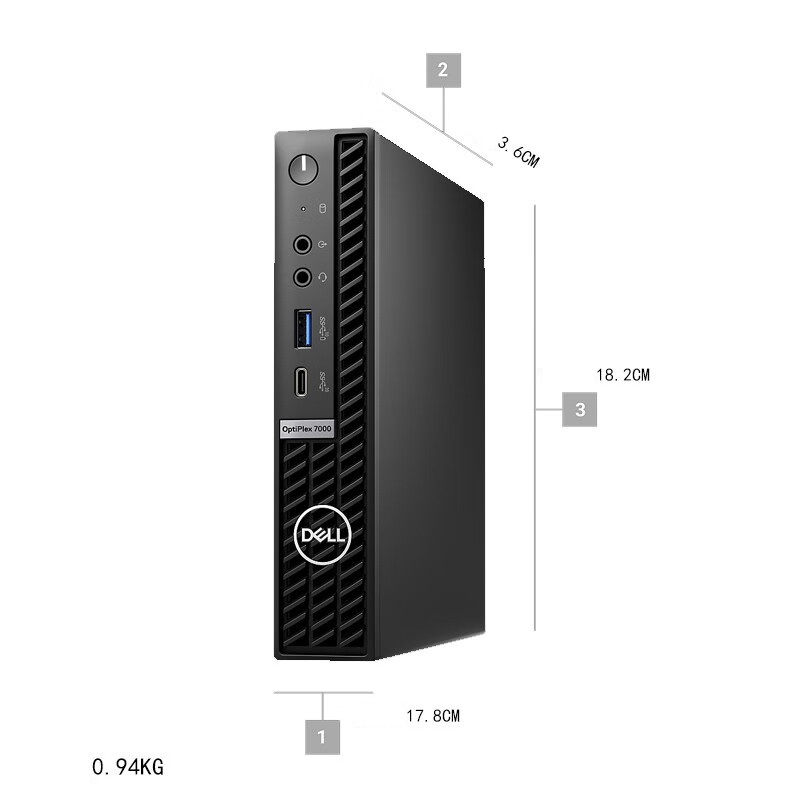 3- Dell Optiplex 7000MFF 7000mff MINI Desktop Computer i5-12500T 8G 256G SSD 90W