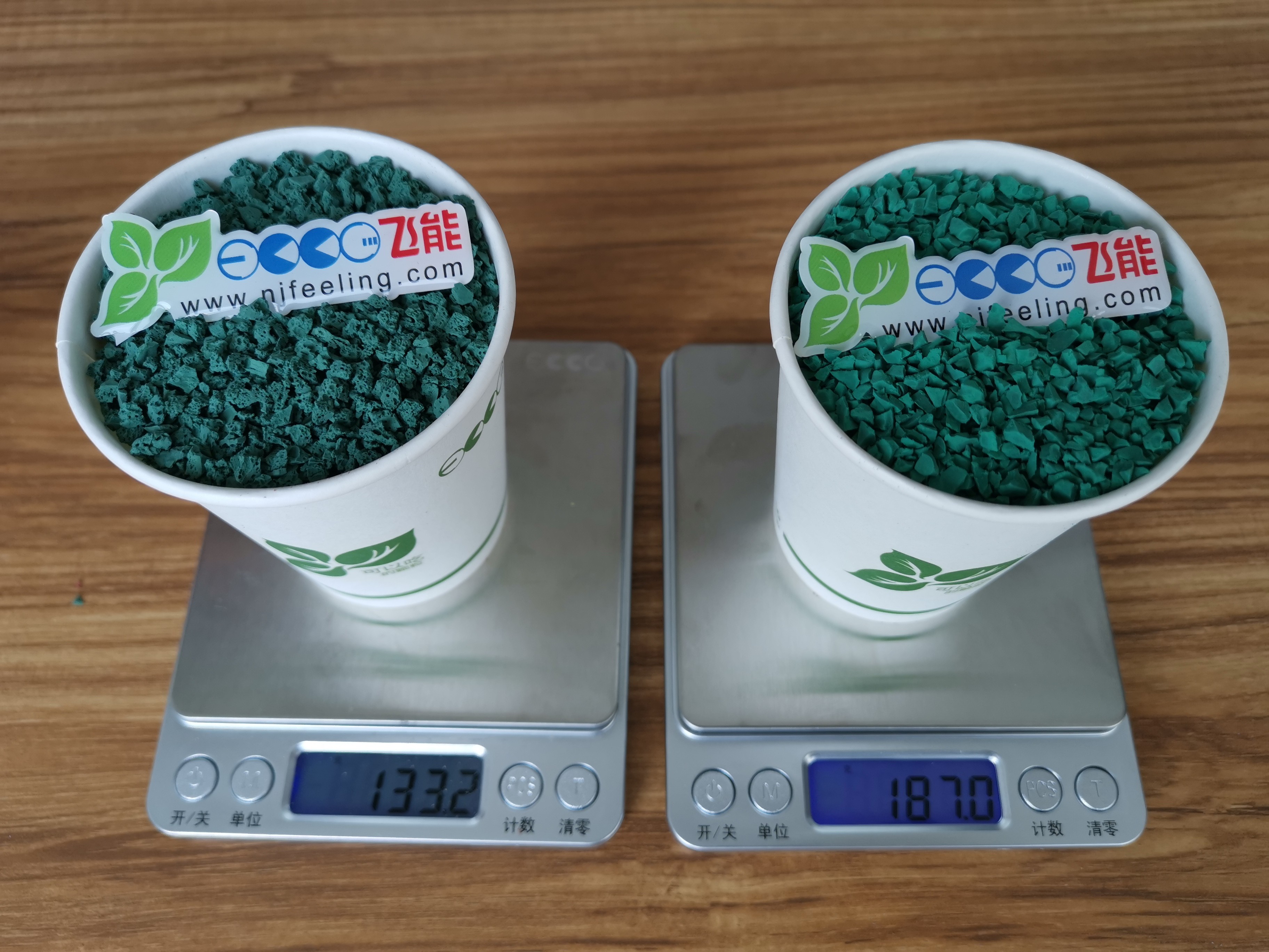 Food Grade Rubber Mulch Pallet Safety Soft EPDM Granules Chopped Rubber For Playground