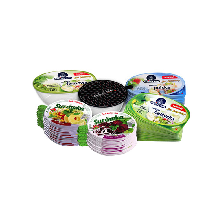 printed 144mm Aluminum Yogurt Foil Lid 120 Mic For Dairy Packaging