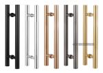 Brushed Stainless Steel Glass Door Handles 500mm Length Strengthened