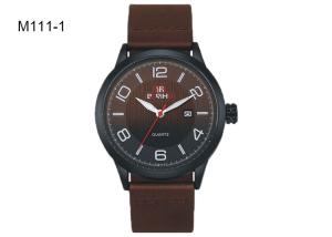 China BARIHO Men's Quartz Watch Fashion PU Leather Band Men Wrist Waterproof Watch M111 wholesale