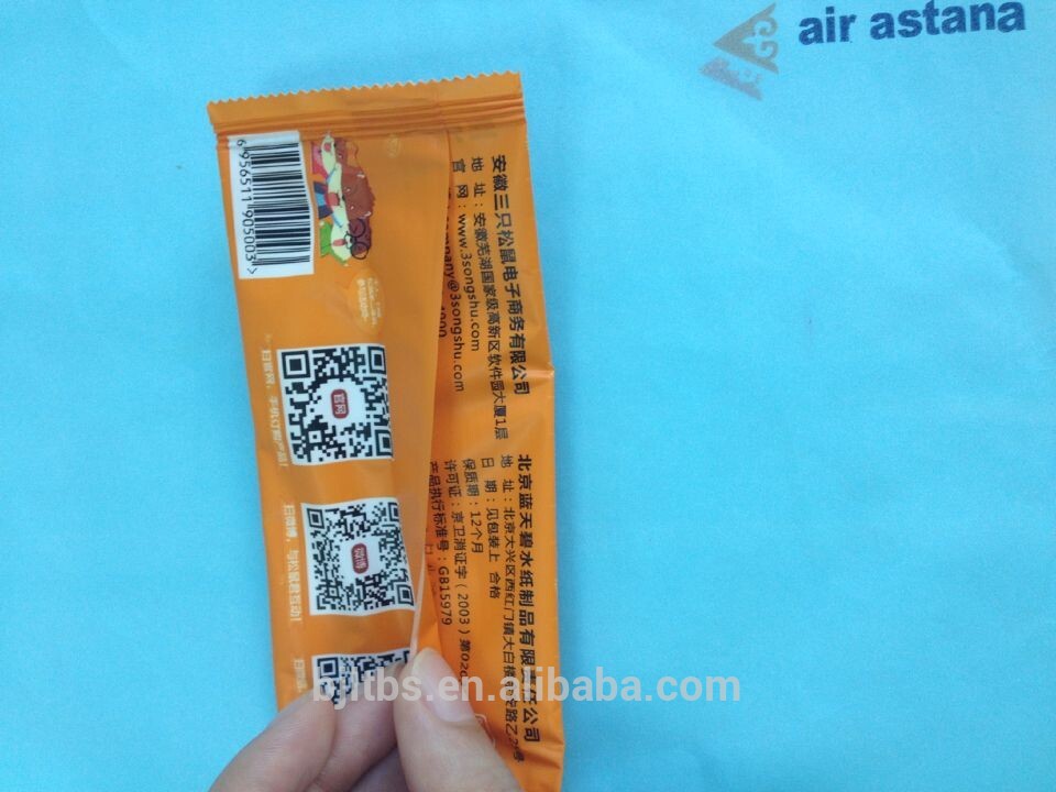 cheaper than cloth-China factory single packed spunlace customized wet wipes/tissues/towels