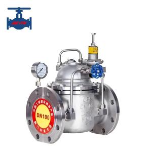 China Adjustable Water Pressure Reducing Valve Pilot Operated Stainless Steel wholesale