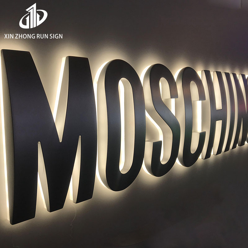 3d company name 3 d letter night light multi colour for shop store sign board led