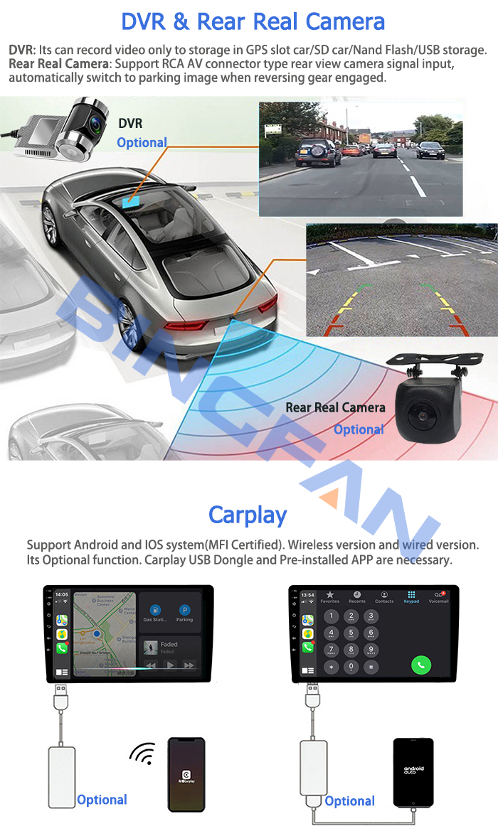 TS18 Android 10.0 System 8 Core 9 Inch 2+32 GB 4+64GB Wireless Navigation & GPS Car DVD Player Car Radio 4G LTE
