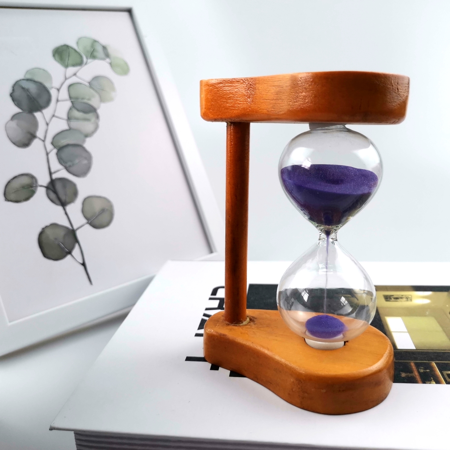 Wholesale Promotional Wooden Sand Timer Hourglass For Kids