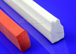 China Multi Functional Silicone Sponge Rubber Strips Thermotolerant Fuel Resistant wholesale