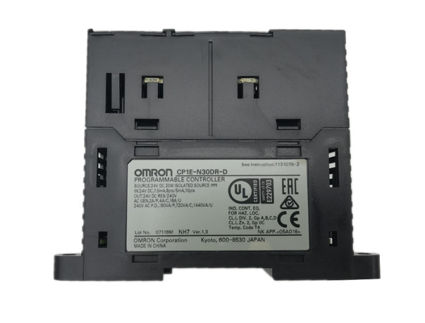 CP1E-N30DT1-A Omron PLC CP1E Power Module Control Unit 120 - 240V aC