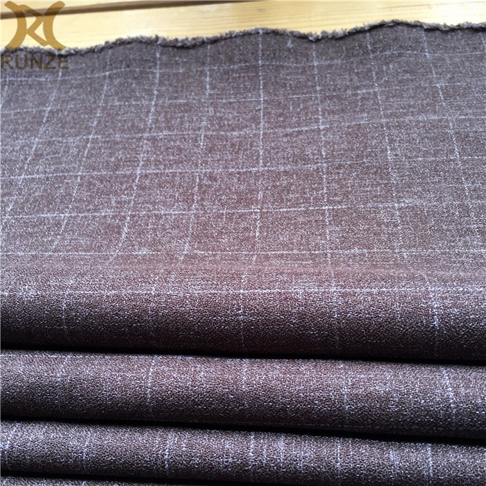 300D Polyester Cationic Big Black Line Checks Fabric for Outdoor Jackets Plaid Style
