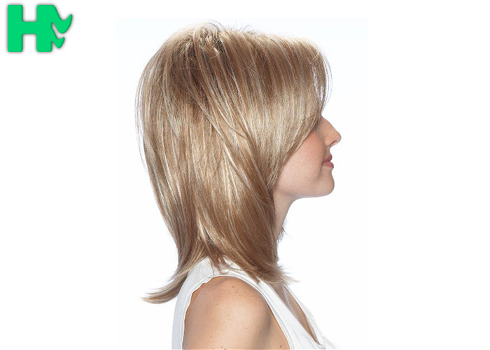 Synthetic Hair Wigs For Black Women Blonde Natural Looking Wigs Straight