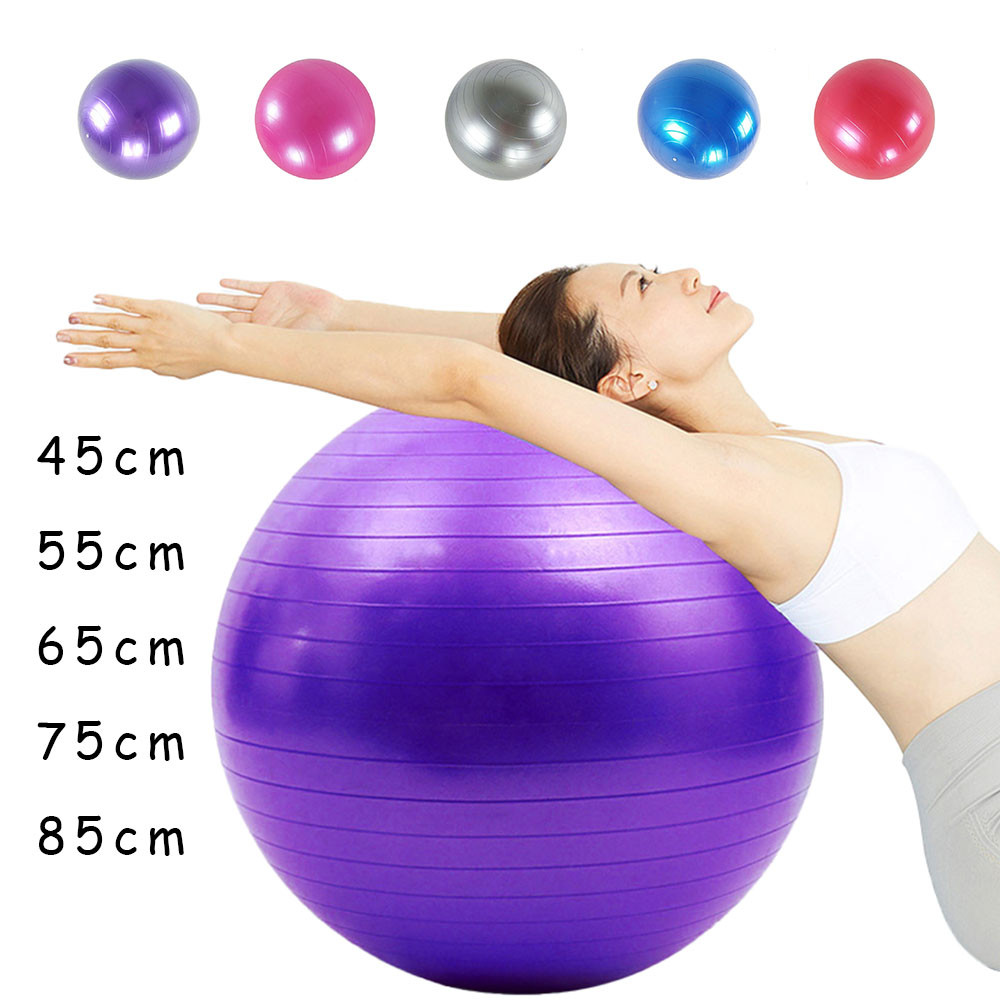 55cm Multi Function Yoga Stability Ball PVC Non Slip Home Use