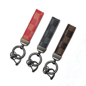 China Personalized Embossed Leather Keychain Thermal Transfer Printing wholesale