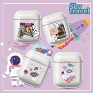 China TPU Protective Airpods Pro Case Sky Travel Light Weight Full Body Transparent wholesale