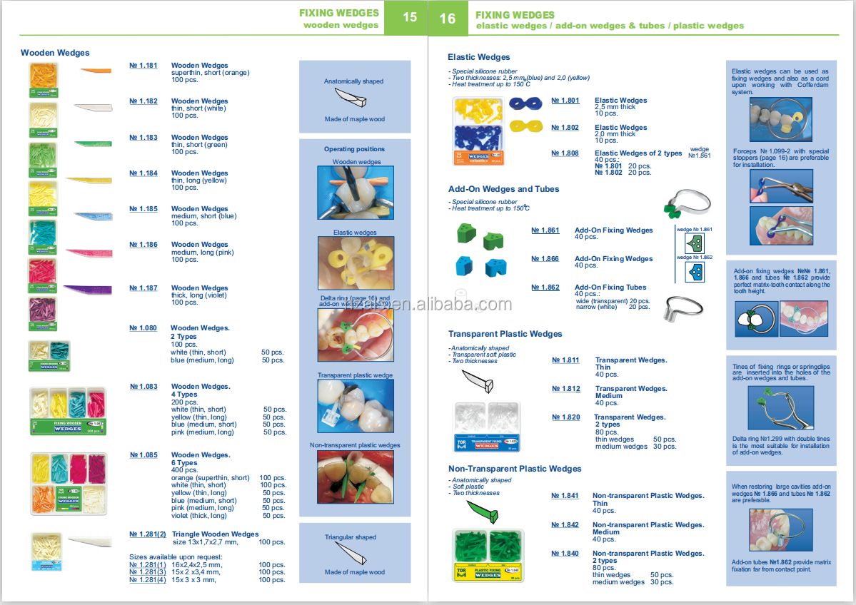 Instrument Classification Class II Dental Premolar Transparent Contoured Matrices Combined with Clamp TOR VM/ TOP BM 1.094