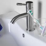Gold Single Handle Wash Basin Water Tap For Bathroom
