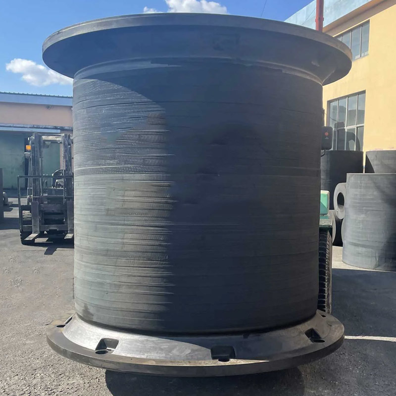 Customized 2500×2500×800mm Rubber Bumper Collision Protection Shock Absorption With Front Panel Accessories