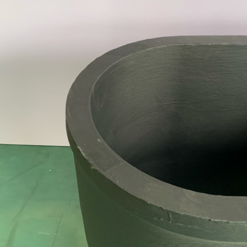 Silicon Carbide Graphite Oval Type Crucible Metal Melting High Thermal Conductivity