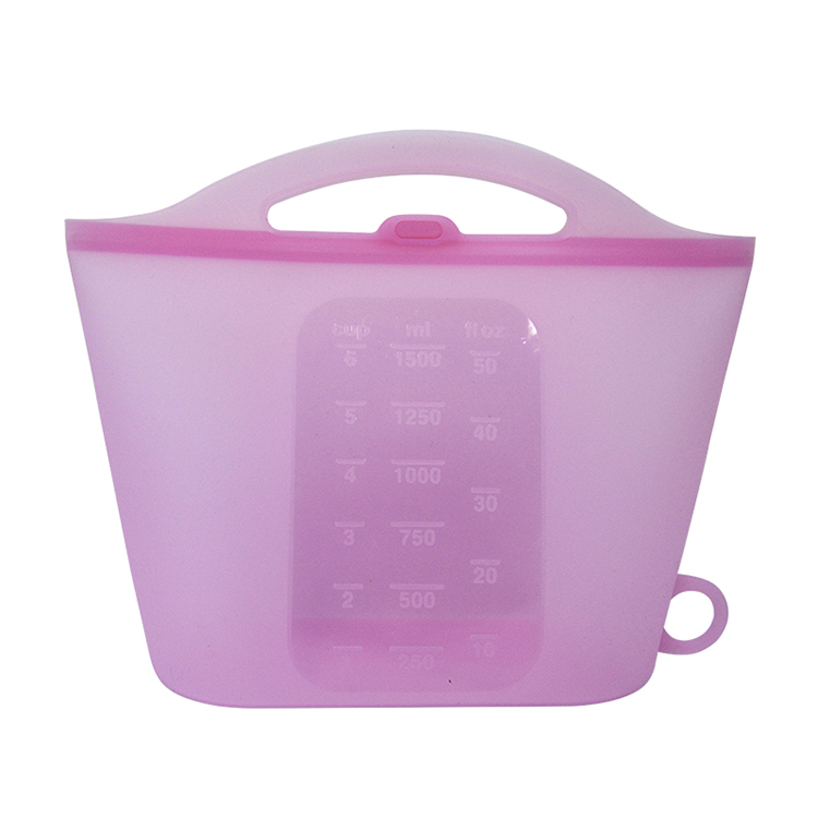 1500ml Fruits Reusable Silicone Food Storage Bags Sustainable Multi Colors