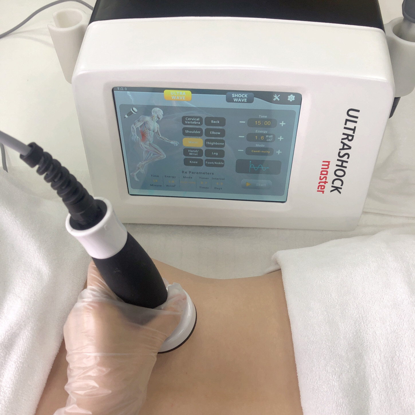 1MHZ Physcial Ultrasound Therapy Machine For Body Pain Relief