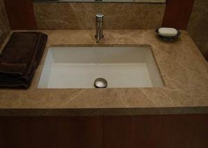 China Emperador Light Brown Marble Stone Countertops For Bathroom / Kitchen wholesale