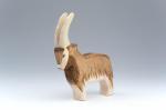 Finely Crafted Handmade Wooden Animals Wooden Goat Figurine Unique Showcasing