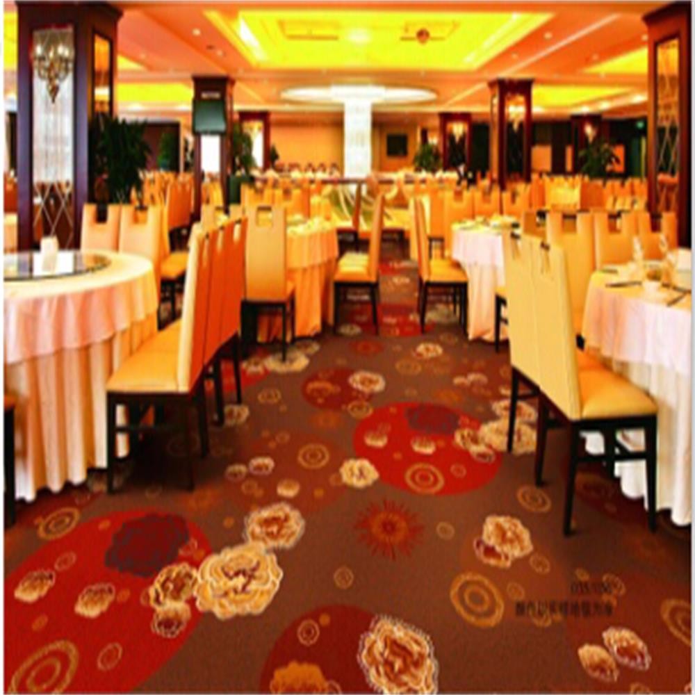 Red Axminster commercial boardroom carpet