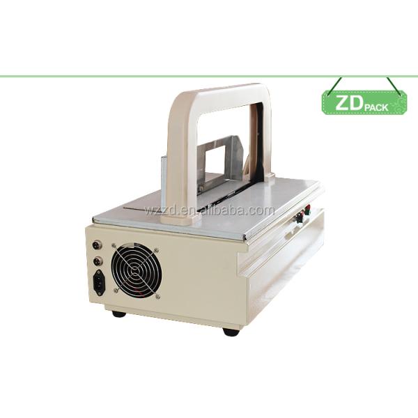 Mini Power Table Strapping Machine Semi Automatic Plastic Tray Table Top Banding Machine
