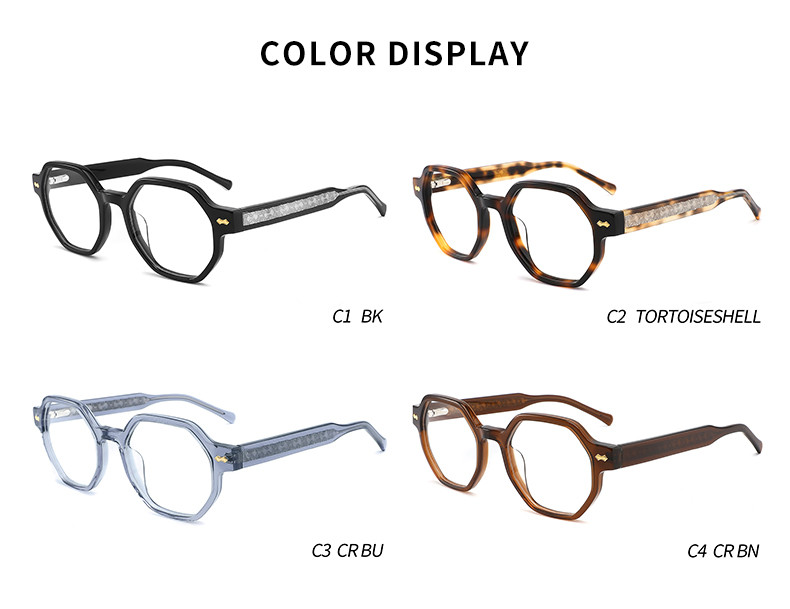 Multi Style Circle Frame Sunglasses Neutral Acetate Customized Logo