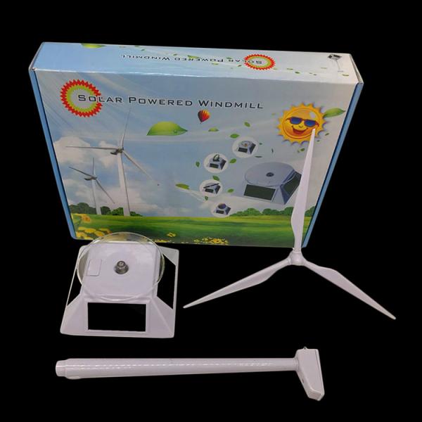 Fashion Windmill ABS Material Solar Panel Toy Solar Windmill Toy DIY Educational Solar Toy