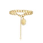 Customized 18K Gold Bracelet Fashion Lady Elegant Gold Chain Bracelets For
