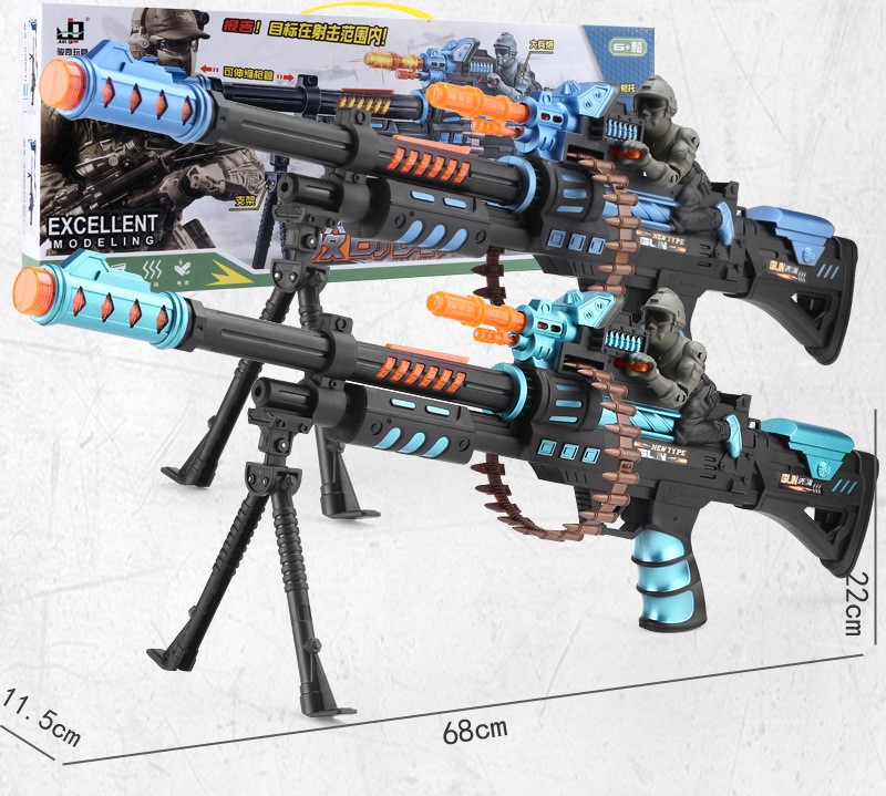 BOYS Toy Submachine Gun M249 Big Pineapple Boy with Electric Sound and Light