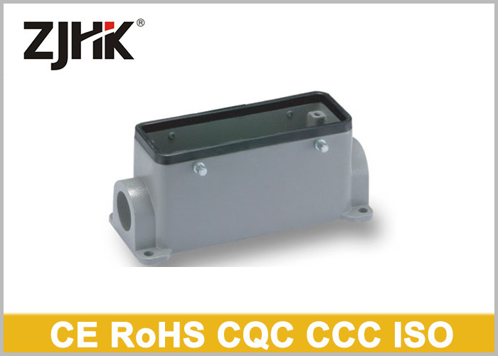 Surface Mounting Housing Heavy Wire Connectors , Double Entry 24 Pin Rectangular Connector