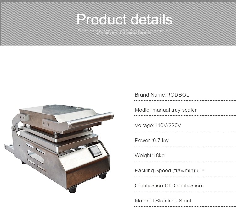 304SS Seal Packing Machine Tray Kitchen Food Vacuum Sealer 20kg Weight