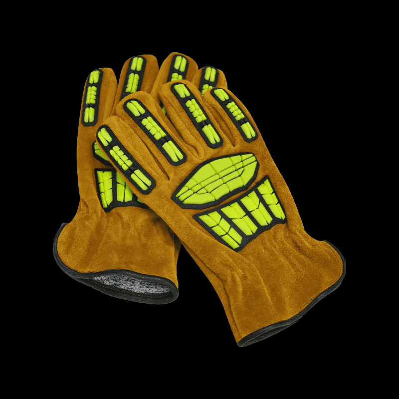 Waterproof Oil Resistant Cold Resistant Cowhide Leather Glove, cowhide leather glove, cowhide glove