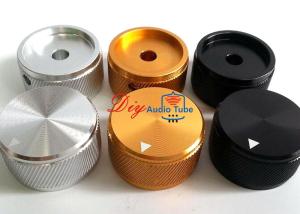 China 30x17mm Gold Aluminium AMP volume potentiometer Knob for Guitar Amp wholesale