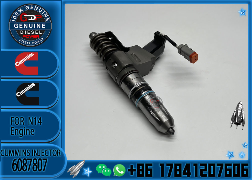 New Common Rail Diesel Fuel Injector 4307516 6087807 3080931F For Cummins QSN14 N14