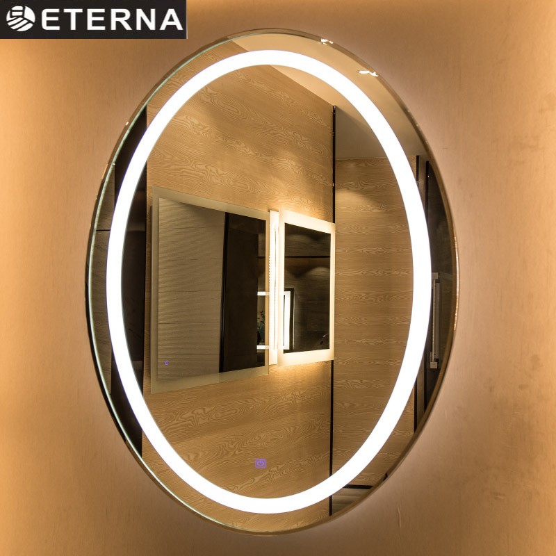 Home Wall Decor LED Mirror with Fogless Feature and 3000K/4000K/6000K Color Temperature