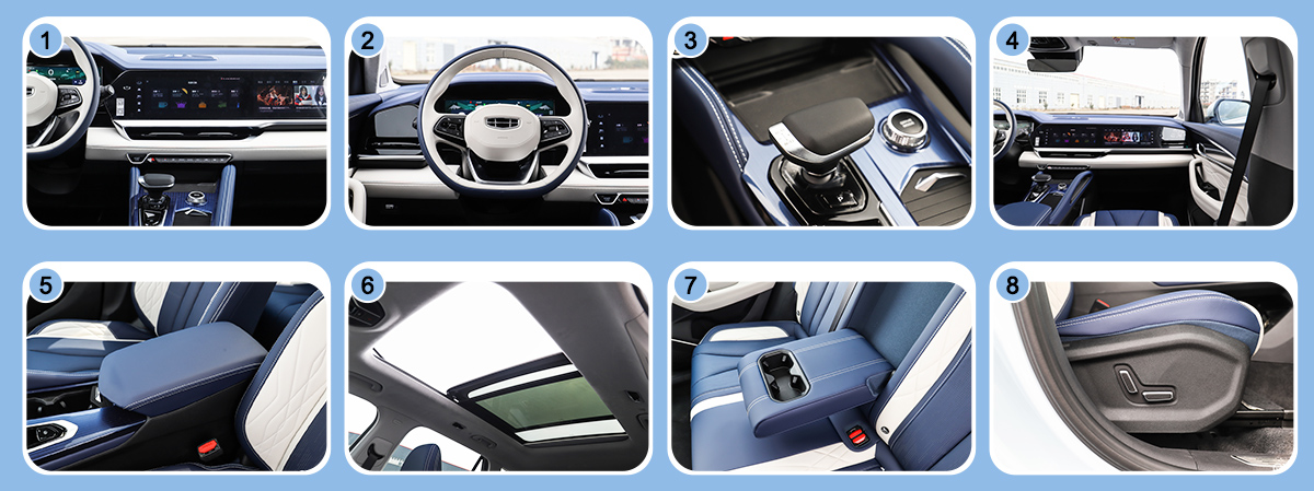 2023 Geely Xingyue L 4 Wheels 5 Seats 2.0T High Speed Gasoline Suv Car For Adult Used Gasoline Car Sunroof Included