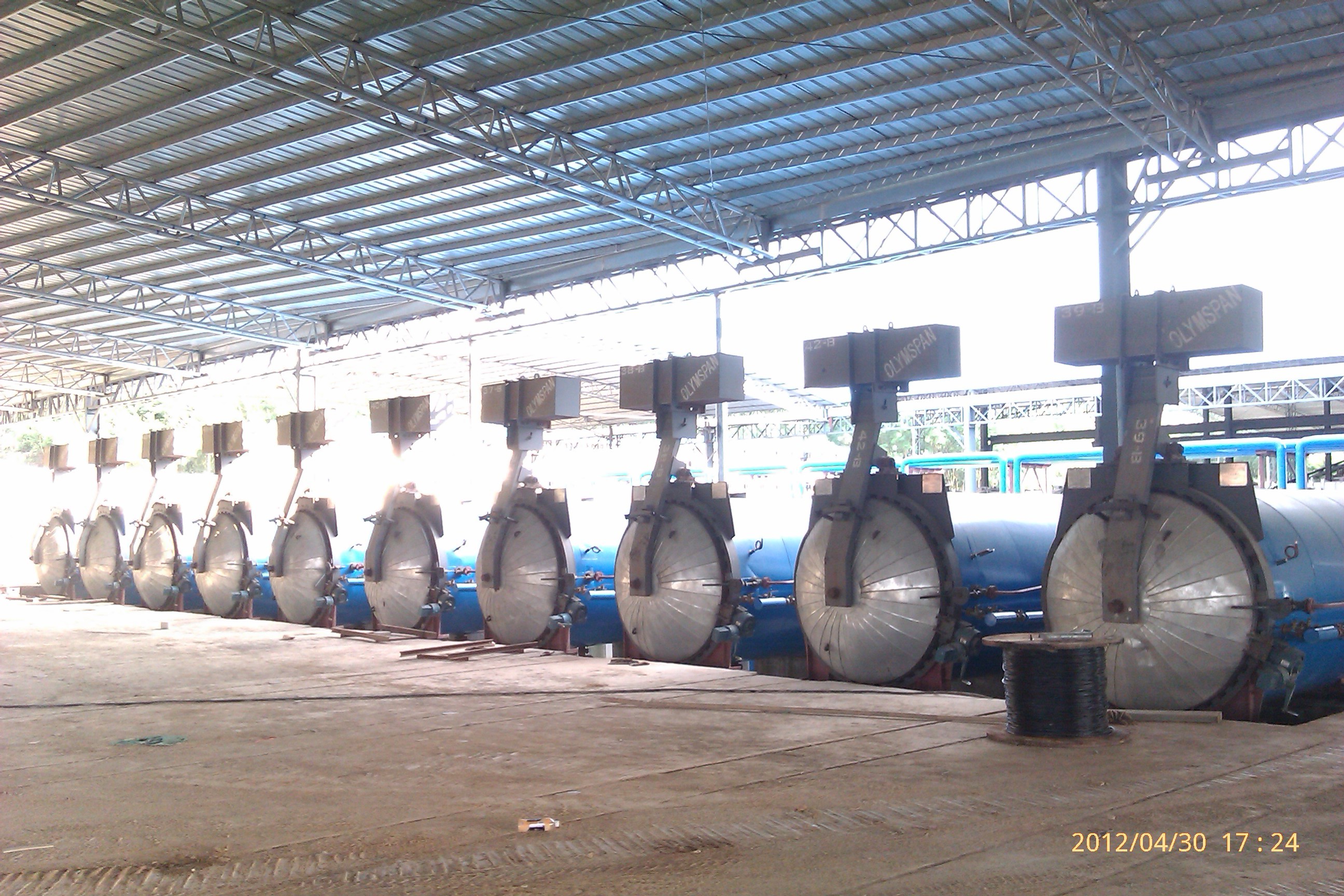 Automatic Glass Industrial Autoclave With Hydraulic Pressure Opening Door