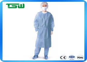 China Hospital Colorful PP / SMS Fabric Disposable Isolation Gown wholesale