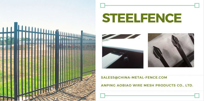 2.4m X 2.4m SHS 65mm Tube Black Garrison Garden Fence Panels Diplomat Fence