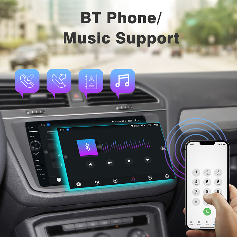 1 Din Universal Car Radio with 10.1 Inch Rotatable Android 11 Stereo and DVD Player