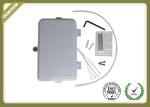 Outdoor Fiber Optic Splitter Box 4 Ports , Network Fiber Optic Cable Joint Box