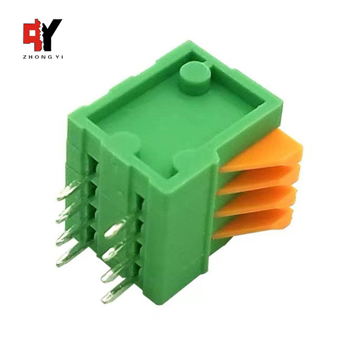 PA66 Housing 2.54mm Pitch PCB Screwless Terminal Block