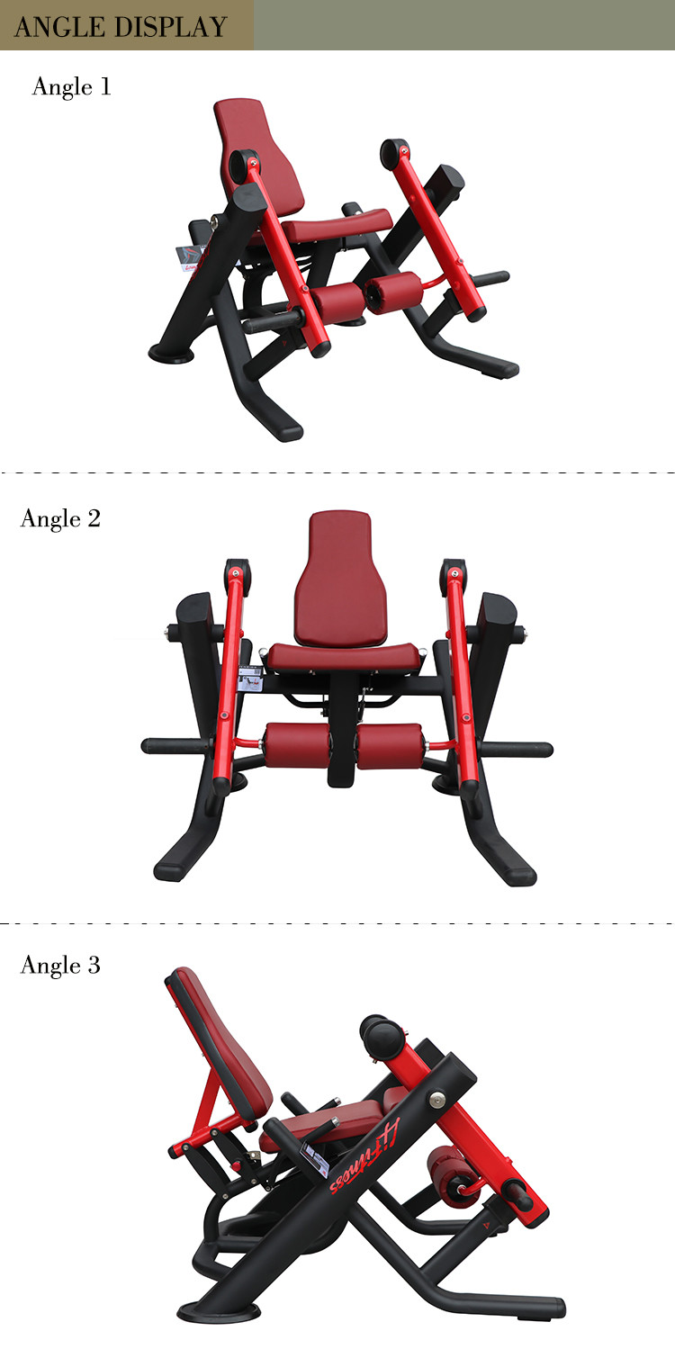 Customizable Color Plate Loaded Leg Curl Machine Maintenance Free Muscle Strengthen