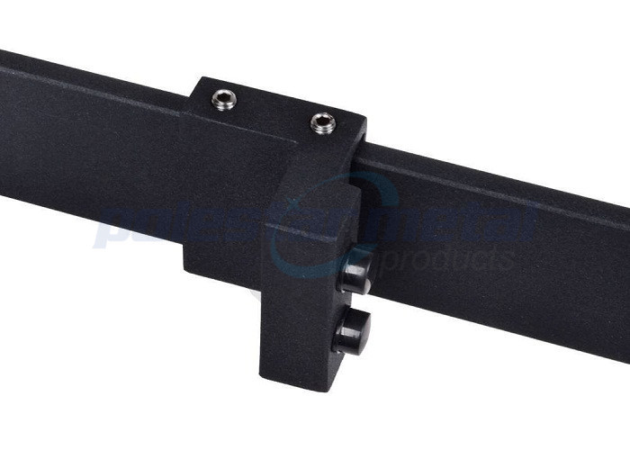 2000mm Rail Satin Black Steel Modern Decorative Sliding Barn Door Hardware Kits