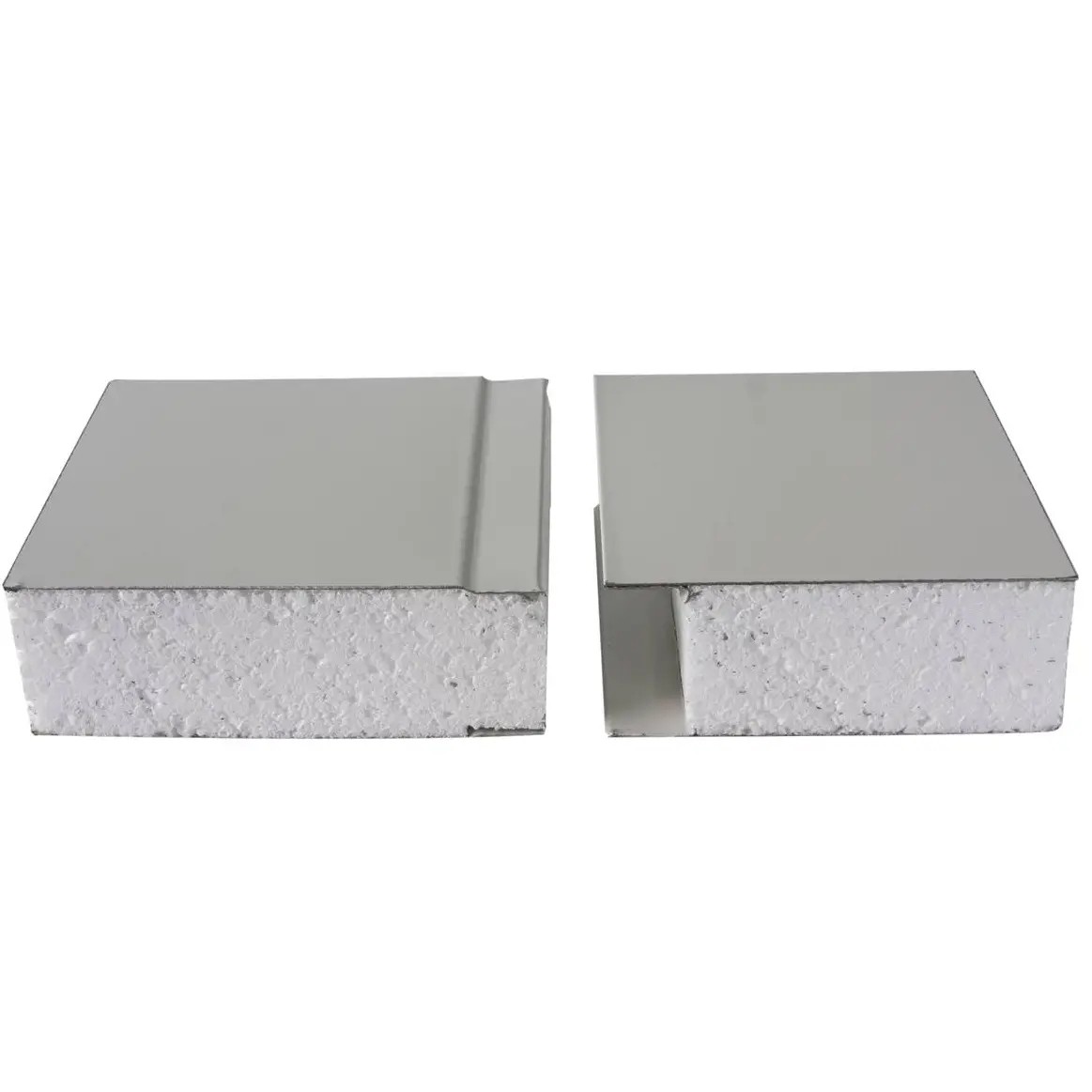 Insulated 75mm 50mm EPS Sandwich Panel White Metal Steel