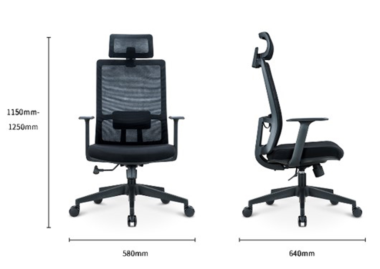 Luxury Executive Computer Desk Office Chair Adjustable Ergonomic Design for Senior Bosses