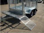 9" × 5" Tandem Axle Lawn Mowing Trailer , Lawn Maintenance Trailers Double Axle